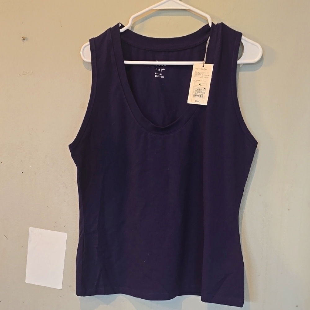 a new day Women's Navy Sleeveless Tank Top